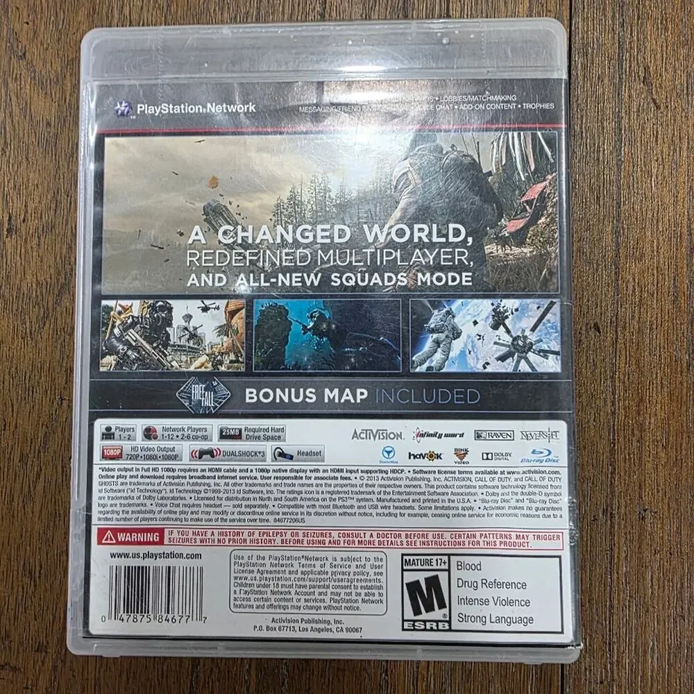 Call of Duty: Ghosts (PS3) Complete In Box with Inserts